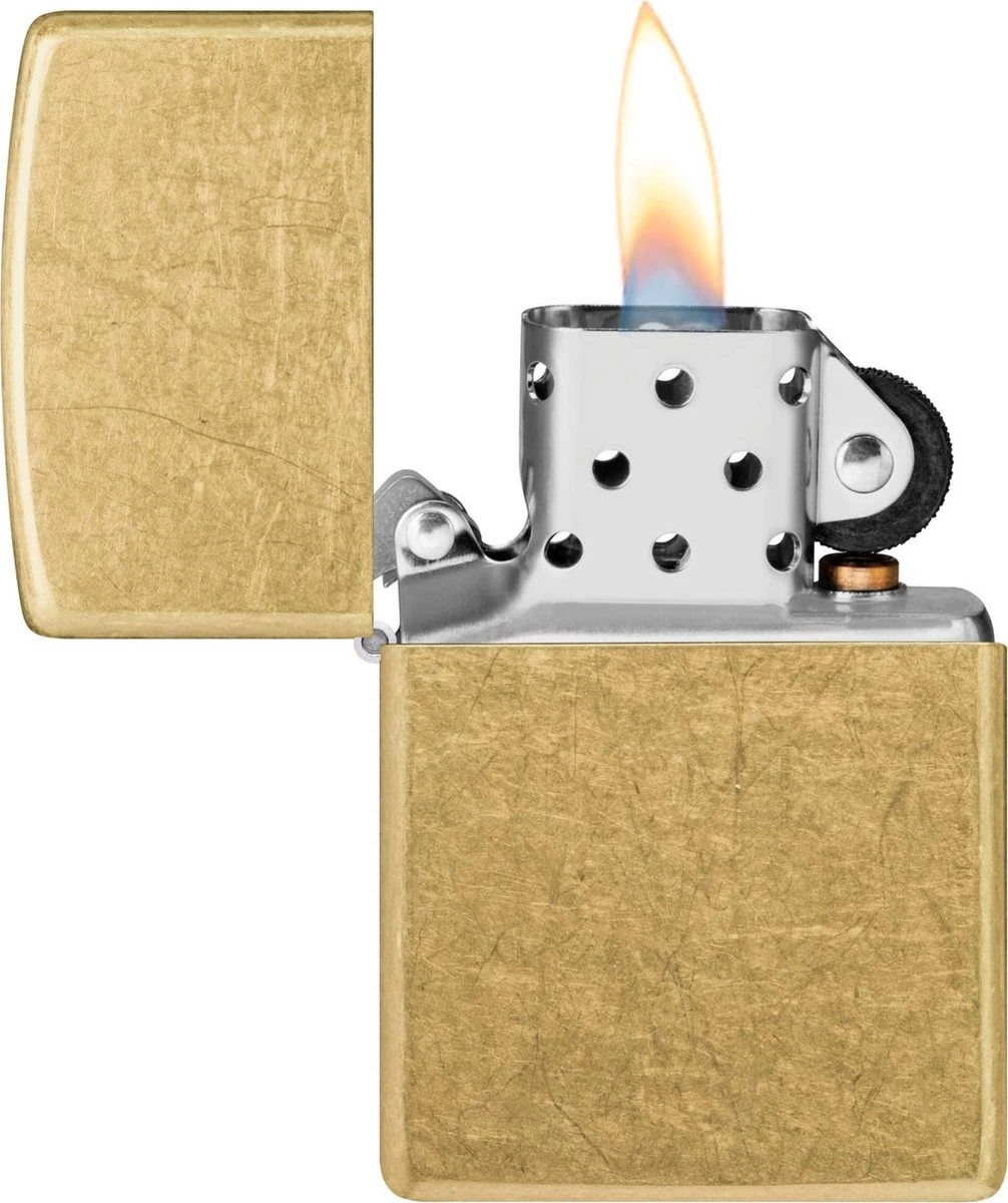 Aansteker Zippo Street Brass 3 Aansteker Zippo Street Brass