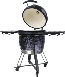 Boets Grill Kamado Grill 21 Inch - 21" - BG21 - Keramisch - Kookoppervlak Ø 44 - Glanzend Zwart -Barbecue Grill Winkel 1016x1200