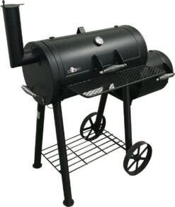 Fire Beam Houtskool Barbecue - Grilloppervlak (LxB) 35 X 66 Cm - Smoker - Zwart -Barbecue Grill Winkel 1018x1200