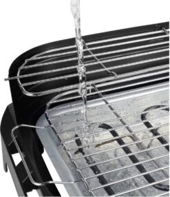 Princess 112250 Elektrische BBQ Met Zijplanken - BBQ - 40x25cm - Met En Zonder Statief Te Gebruiken - Met Zijplankjes - Ook Te Gebruiken Als Tafelgrill - 2200W -Barbecue Grill Winkel 1037x1200