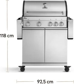 Burnhard Gas BBQ Big FRED Deluxe - 4 Branders - Incl. Keramische Infraroodbrander & Afdekhoes - Deluxe 40 Burnhard Gas BBQ Big FRED Deluxe - 4 Branders - Incl. Keramische Infraroodbrander & Afdekhoes - Deluxe -Barbecue Grill Winkel 1063x1200 1