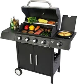 El Fuego San Angelo 4.1 Gasbarbecue - 5 Branders - Zwart -Barbecue Grill Winkel 1105x1200