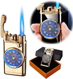Flametimer Exclusieve Aansteker Met Horloge, 2 Stuks Willekeurig, Winddichte Draagbare Kaars Aansteker Voor Kaars Koken BBQ, Vuurwerk, Zak Zaklamp Aansteker Met Geschenkdoos, Cool Gift -Barbecue Grill Winkel 1113x1200 2