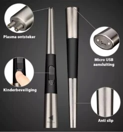 Oplaadbare Lange Elektrische Aansteker - Duurzame Plasma Aansteker – Luxe Aansteker - Inclusief Cadeauverpakking - BBQ – Kaarsen - Zwart 14 Oplaadbare Lange Elektrische Aansteker - Duurzame Plasma Aansteker – Luxe Aansteker - Inclusief Cadeauverpakking - BBQ – Kaarsen - Zwart -Barbecue Grill Winkel 1123x1200 1