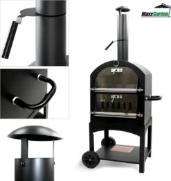 MaxxGarden Pizza Oven - Smoker Barbecue Op Hout, Houtskool Of Pellets - 45 X 65 X 158cm -Barbecue Grill Winkel 1137x1200 2
