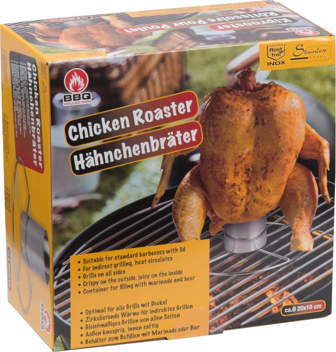 BBQ Collection Kiprooster Voor De Barbecue - Kiphouder - BBQ Kipstandaard - Bierblik Kip -RVS 6 BBQ Collection Kiprooster Voor De Barbecue - Kiphouder - BBQ Kipstandaard - Bierblik Kip -RVS - Afbeelding 4