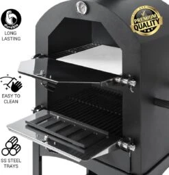MaxxGarden Pizza Oven - Smoker Barbecue Op Hout, Houtskool Of Pellets - 45 X 65 X 158cm -Barbecue Grill Winkel 1162x1200 1