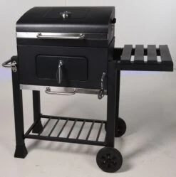 Houtskool BBQ Op Wielen + Tafel | Mat Zwart - X86000060 -Barbecue Grill Winkel 1190x1200