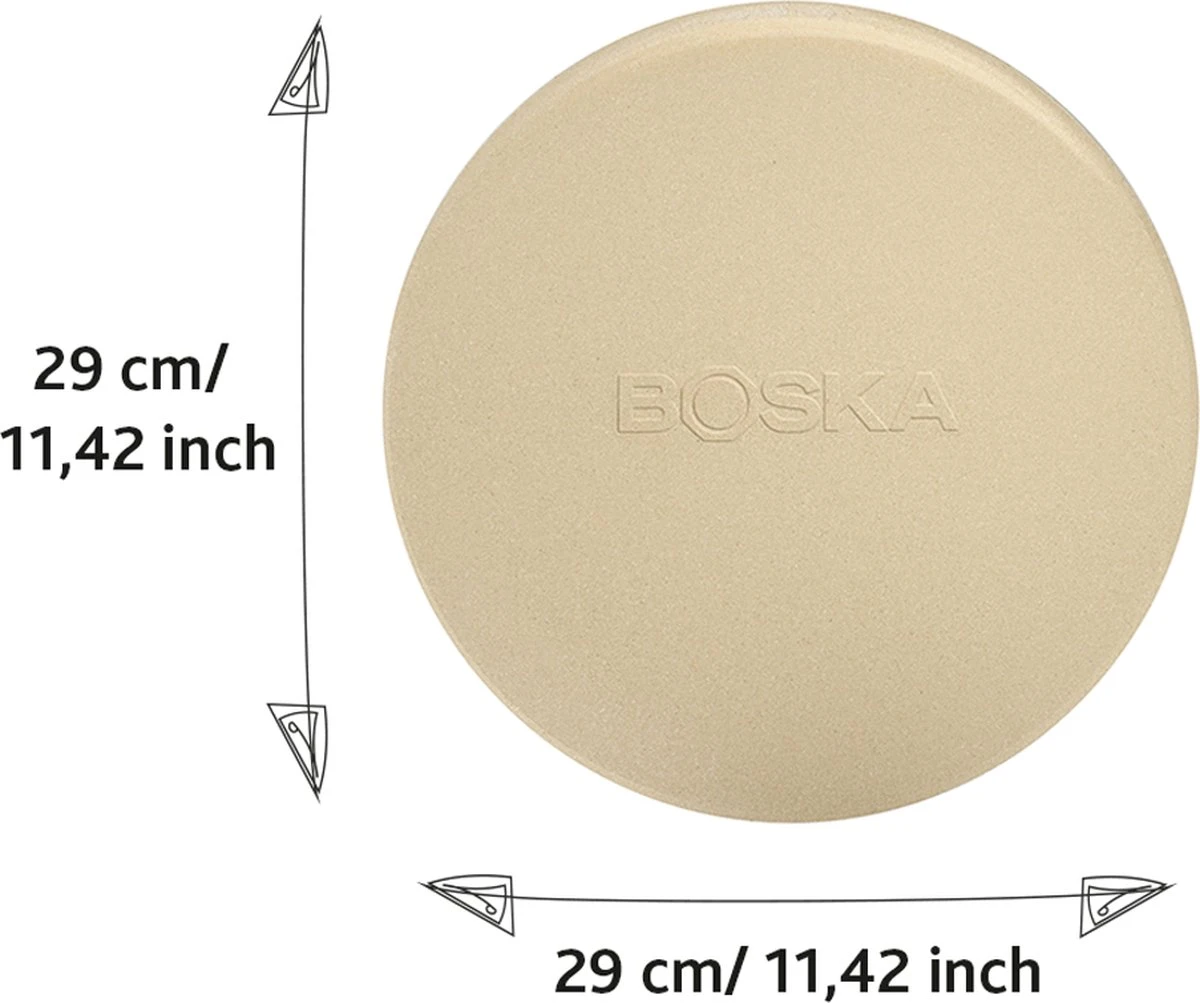 Boska Pizzasteen Deluxe - Voor Oven & BBQ - Knapperige Pizza's - Ø 29.5 Cm - BBQ Accessoires 10 Boska Pizzasteen Deluxe - Voor Oven & BBQ - Knapperige Pizza's - Ø 29.5 Cm - BBQ Accessoires - Afbeelding 8