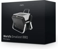 Mikamax Draagbare Mini BBQ - Barbecue - 's Werelds Kleinste Barbecue - Past In Je Broekzak - 18 × 6 × 15,5 Cm - 714 Gram - Mat Zwart -Barbecue Grill Winkel 1200x1023