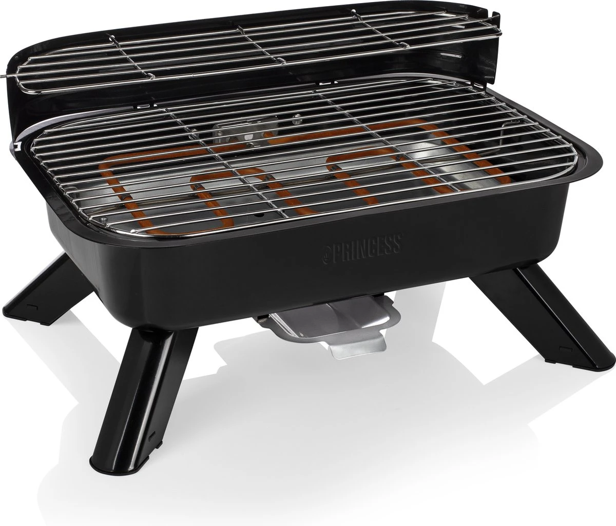 Princess 112252 Hybride Barbecue – Elektrische BBQ - Tafelmodel - 2000W - 44x 29cm - Gebruik Elektrisch Of Met Kolen 6 Princess 112252 Hybride Barbecue – Elektrische BBQ - Tafelmodel - 2000W - 44x 29cm - Gebruik Elektrisch Of Met Kolen - Afbeelding 4