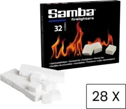 Samba Aanmaakblokjes Wit - Kerosine - 896 Stuks - Omdoos 13 Samba Aanmaakblokjes Wit - Kerosine - 896 Stuks - Omdoos -Barbecue Grill Winkel 1200x1038