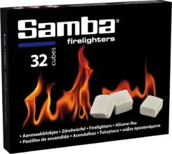 Samba Aanmaakblokjes 32 Stuks Wit Bbq Open Haard -Barbecue Grill Winkel 1200x1073 2