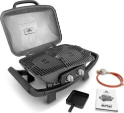 Burnhard Draagbare 2-Branders Gasbarbecue - Afdekhoes - BBQ Wayne -Barbecue Grill Winkel 1200x1099