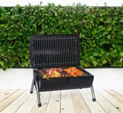 MaxxGarden BBQ - Houtskool Barbecue - Smoker Barbecue - Grilloppervlak (LxB) 38 X 52 Cm - Met Dubbel Grill Vlak - Zwart -Barbecue Grill Winkel 1200x1105 2