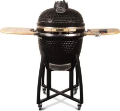 Patton - Kamado 21" - Premium Black - Keramische Barbecue - Incl. Bluetooth Kerntemperatuurmeter - LED Verlichting - Large - Compleet - Zwart -Barbecue Grill Winkel 1200x1111