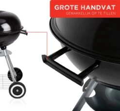 BBQ Collection Houtskoolbarbecue - Kogelbarbecue 45 X 60 Centimeter - Ronde Barbecue - Barbecue Op Wielen - Zwart - Metaal -Barbecue Grill Winkel 1200x1116 3