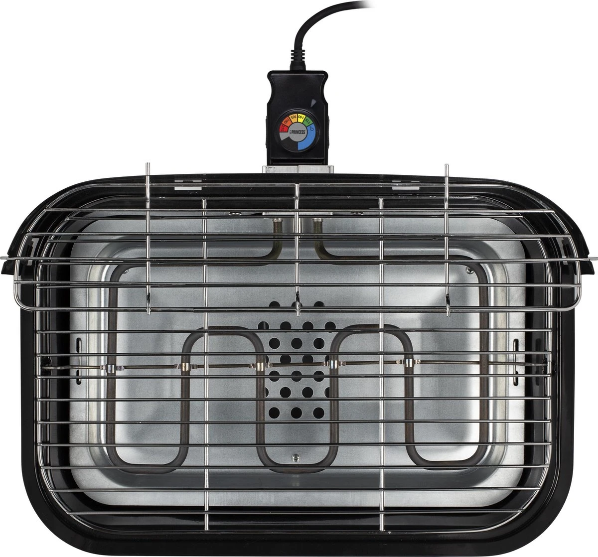 Princess 112252 Hybride Barbecue – Elektrische BBQ - Tafelmodel - 2000W - 44x 29cm - Gebruik Elektrisch Of Met Kolen 5 Princess 112252 Hybride Barbecue – Elektrische BBQ - Tafelmodel - 2000W - 44x 29cm - Gebruik Elektrisch Of Met Kolen - Afbeelding 3