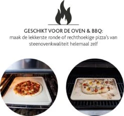 Boska Pizzasteen Deluxe Rechthoek - Voor De Oven - Knapperige Pizza's - 40x32 Cm - BBQ Accessoires -Barbecue Grill Winkel 1200x1131