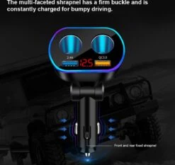 Auto Sigarettenaansteker Splitter - Losse Oplader - USB 2.0 A/USB 3.0 A 2 Poorten - Zwart - Snellader - Splitter - Auto Lader USB -Barbecue Grill Winkel 1200x1132 1