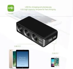 WiseGoods - Premium Auto Sigarettenaansteker Splitter - 4 Poorten USB - Autolader USB - Autolader Splitter - 12V Splitter -Barbecue Grill Winkel 1200x1135 1