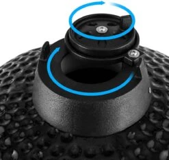 Patton - Kamado 21" - Premium Black - Keramische Barbecue - Incl. Bluetooth Kerntemperatuurmeter - LED Verlichting - Large - Compleet - Zwart -Barbecue Grill Winkel 1200x1137 1