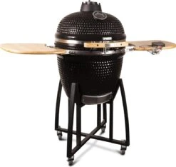 Patton - Kamado 21" - Premium Black - Keramische Barbecue - Incl. Bluetooth Kerntemperatuurmeter - LED Verlichting - Large - Compleet - Zwart -Barbecue Grill Winkel 1200x1139