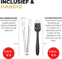 Ozocozy BBQ-ONE Houtskool Tafelbarbecue - Ø30 Cm- Zwart - Incl. Draagtas, Siliconen Bakkwast En RVS-Barbecuetang 19 Ozocozy BBQ-ONE Houtskool Tafelbarbecue - Ø30 Cm- Zwart - Incl. Draagtas, Siliconen Bakkwast En RVS-Barbecuetang -Barbecue Grill Winkel 1200x1141