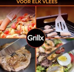 GrillX Barbecue Gereedschap Set - 19-delig - Inclusief Luxe Draagtas - BBQ Accesoires - Gereedschapset -Barbecue Grill Winkel 1200x1161 1