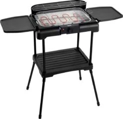 Princess 112250 Elektrische BBQ Met Zijplanken - BBQ - 40x25cm - Met En Zonder Statief Te Gebruiken - Met Zijplankjes - Ook Te Gebruiken Als Tafelgrill - 2200W -Barbecue Grill Winkel 1200x1163 1