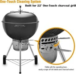 One-Touch-reinigingssysteemkit Voor 57 CM Kogel BBQ , Geschikt Als Vervanging In Diverse Weber Kogel BBQ's 15 One-Touch-reinigingssysteemkit Voor 57 CM Kogel BBQ , Geschikt Als Vervanging In Diverse Weber Kogel BBQ's -Barbecue Grill Winkel 1200x1165 2