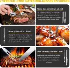 Saveur Royal® 35-delige Barbecue Gereedschapset In Roestvrij Staal - BBQ Grill Set Met Draagtas - Barbecuegerei-sets - Barbecue Accessoires Gereedschap - 35-delig 22 Saveur Royal® 35-delige Barbecue Gereedschapset In Roestvrij Staal - BBQ Grill Set Met Draagtas - Barbecuegerei-sets - Barbecue Accessoires Gereedschap - 35-delig -Barbecue Grill Winkel 1200x1170 3