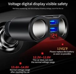 Auto Sigarettenaansteker Splitter - USB Ingang Auto - 2 Sigaretten Aansluitingen - Autolader -Barbecue Grill Winkel 1200x1171