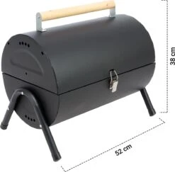 MaxxGarden BBQ - Houtskool Barbecue - Smoker Barbecue - Grilloppervlak (LxB) 38 X 52 Cm - Met Dubbel Grill Vlak - Zwart -Barbecue Grill Winkel 1200x1182 2