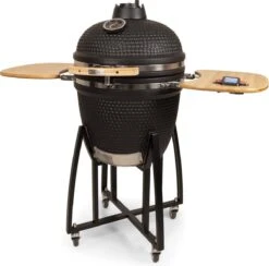 Patton - Kamado 21" - Premium Black - Keramische Barbecue - Incl. Bluetooth Kerntemperatuurmeter - LED Verlichting - Large - Compleet - Zwart -Barbecue Grill Winkel 1200x1184 1