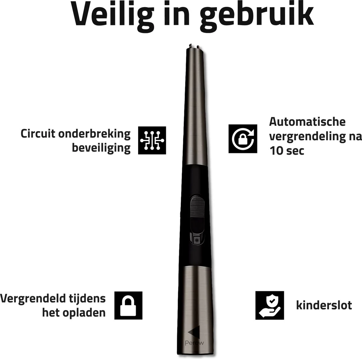 Oplaadbare Lange Elektrische Aansteker - Duurzame Plasma Aansteker – Luxe Aansteker - Inclusief Cadeauverpakking - BBQ – Kaarsen - Zwart 5 Oplaadbare Lange Elektrische Aansteker - Duurzame Plasma Aansteker – Luxe Aansteker - Inclusief Cadeauverpakking - BBQ – Kaarsen - Zwart - Afbeelding 3