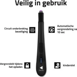 Oplaadbare Lange Elektrische Aansteker - Zwart - Duurzame Plasma Aansteker - Inclusief Cadeauverpakking - BBQ - Kaarsen 13 Oplaadbare Lange Elektrische Aansteker - Zwart - Duurzame Plasma Aansteker - Inclusief Cadeauverpakking - BBQ - Kaarsen -Barbecue Grill Winkel 1200x1190 2