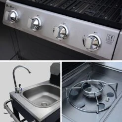 Alice's Garden Gas BBQ D'Artagnan - Zwart - 5 Branders - Buitenkeuken 8 Alice's Garden Gas BBQ D'Artagnan - Zwart - 5 Branders - Buitenkeuken -Barbecue Grill Winkel 1200x1200 116