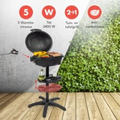 KitchenBrothers Elektrische BBQ - Met Grillplaat - Anti-aanbaklaag - Incl. Plank/Houders - Grilloppervlak 46,5x33,8cm - Tot 300°C - 2400W - Zwart 14 KitchenBrothers Elektrische BBQ - Met Grillplaat - Anti-aanbaklaag - Incl. Plank/Houders - Grilloppervlak 46,5x33,8cm - Tot 300°C - 2400W - Zwart -Barbecue Grill Winkel 1200x1200 127