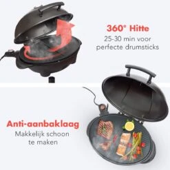 KitchenBrothers Elektrische BBQ - Met Grillplaat - Anti-aanbaklaag - Incl. Plank/Houders - Grilloppervlak 46,5x33,8cm - Tot 300°C - 2400W - Zwart 16 KitchenBrothers Elektrische BBQ - Met Grillplaat - Anti-aanbaklaag - Incl. Plank/Houders - Grilloppervlak 46,5x33,8cm - Tot 300°C - 2400W - Zwart -Barbecue Grill Winkel 1200x1200 129