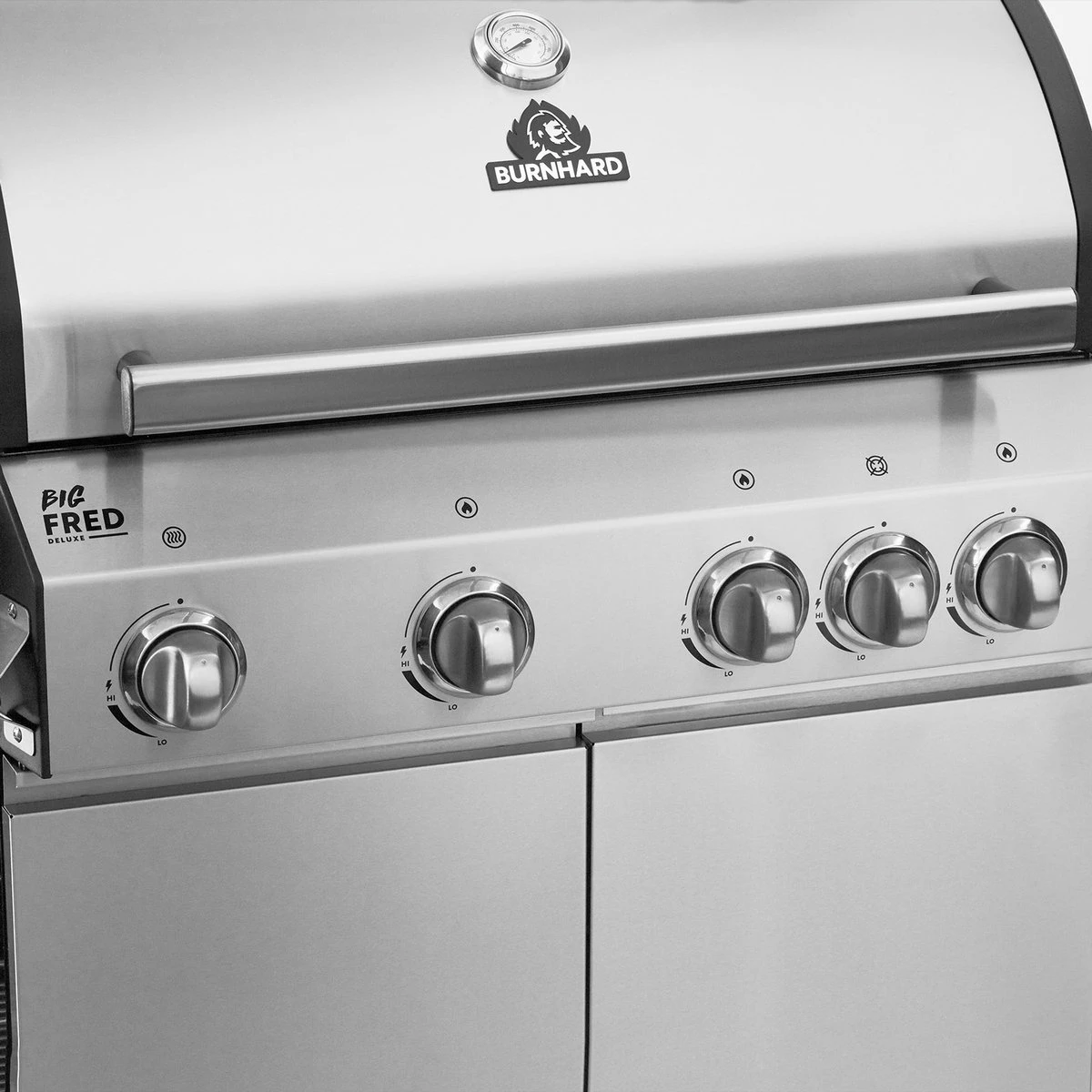 Burnhard Gas BBQ Big FRED Deluxe - 4 Branders - Incl. Keramische Infraroodbrander & Afdekhoes - Deluxe 12 Burnhard Gas BBQ Big FRED Deluxe - 4 Branders - Incl. Keramische Infraroodbrander & Afdekhoes - Deluxe - Afbeelding 10