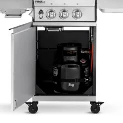 Burnhard Gas BBQ FRED JR. Deluxe - 2 Branders - Incl. Keramische Infraroodbrander & Afdekhoes - Deluxe -Barbecue Grill Winkel 1200x1200 16