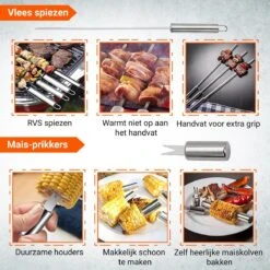 BBQ Accesoires Gereedschapset Koffer Set Tang Borstel Schort Barbecue Dagdeals - Chef Cook BBQ Accessoires Set 16 BBQ Accesoires Gereedschapset Koffer Set Tang Borstel Schort Barbecue Dagdeals - Chef Cook BBQ Accessoires Set -Barbecue Grill Winkel 1200x1200 166