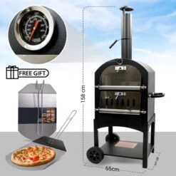 MaxxGarden Pizza Oven - Smoker Barbecue Op Hout, Houtskool Of Pellets - 45 X 65 X 158cm -Barbecue Grill Winkel 1200x1200 208