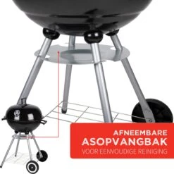 BBQ Collection Houtskoolbarbecue - Kogelbarbecue 45 X 60 Centimeter - Ronde Barbecue - Barbecue Op Wielen - Zwart - Metaal -Barbecue Grill Winkel 1200x1200 216
