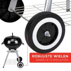 BBQ Collection Houtskoolbarbecue - Kogelbarbecue 45 X 60 Centimeter - Ronde Barbecue - Barbecue Op Wielen - Zwart - Metaal -Barbecue Grill Winkel 1200x1200 217
