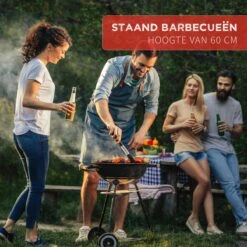 BBQ Collection Houtskoolbarbecue - Kogelbarbecue 45 X 60 Centimeter - Ronde Barbecue - Barbecue Op Wielen - Zwart - Metaal -Barbecue Grill Winkel 1200x1200 218