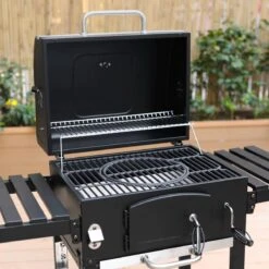 Alice's Garden Houtskool BBQ Bernard - Smoker - Verstelbare Houtskoolbak - Zwart -Barbecue Grill Winkel 1200x1200 226