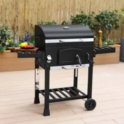Alice's Garden Houtskool BBQ Bernard - Smoker - Verstelbare Houtskoolbak - Zwart -Barbecue Grill Winkel 1200x1200 228