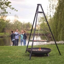 BBGRILL Driepoot Barbecue Zwart 172 Cm BBQ TRIPOD -Barbecue Grill Winkel 1200x1200 240